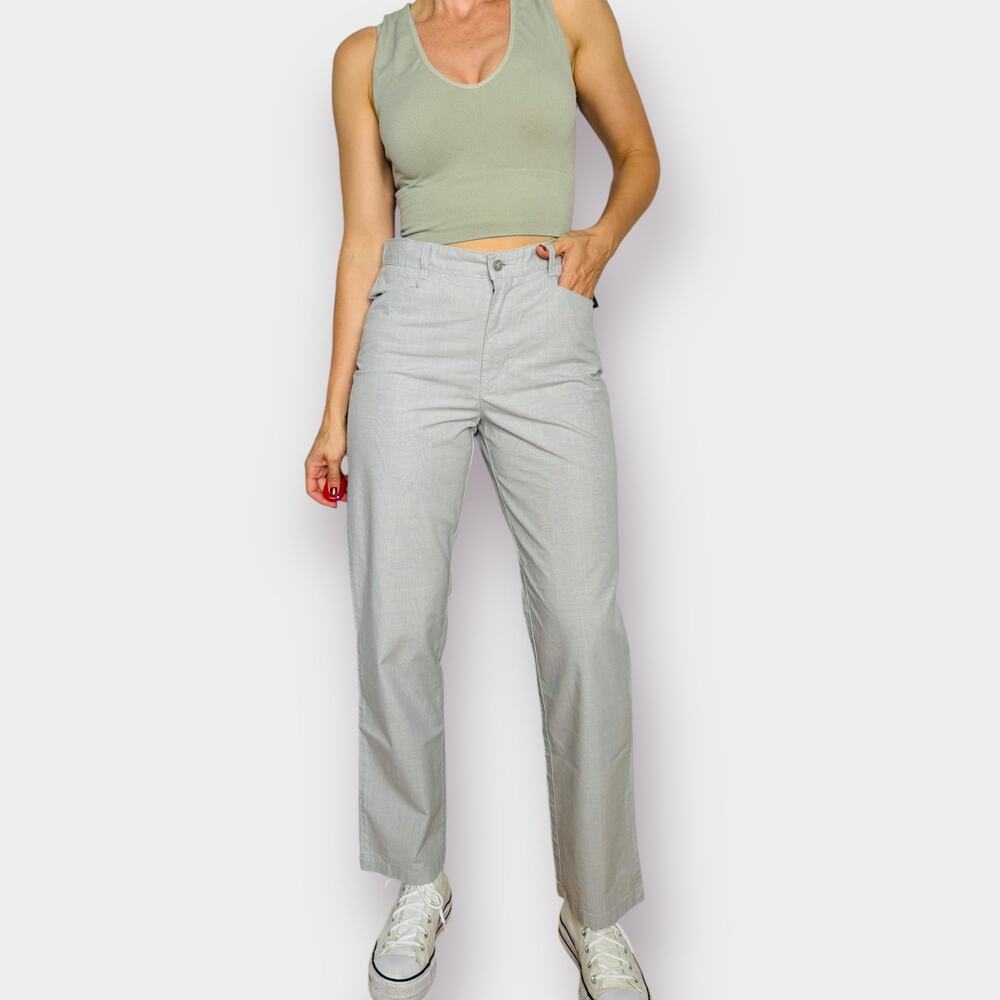 2000s Riders‎ casuals Gray Window Pane Slacks